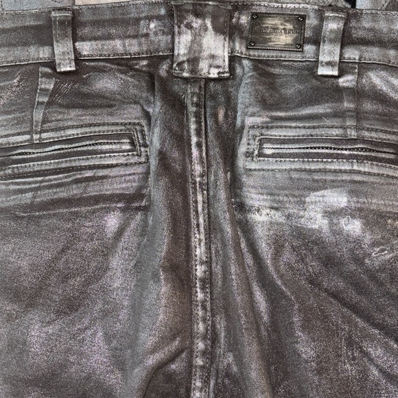 Ralph Lauren Silver Cargo Moto Jeans US Size 30 - Picture 8 of 9